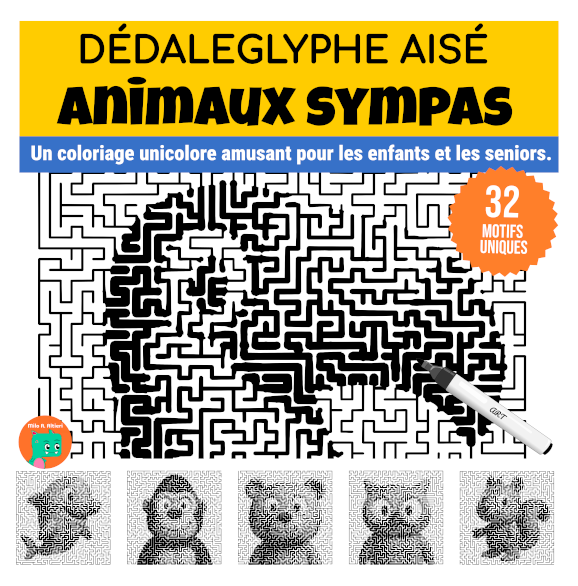 Dédaleglyphe Enfants Animaux